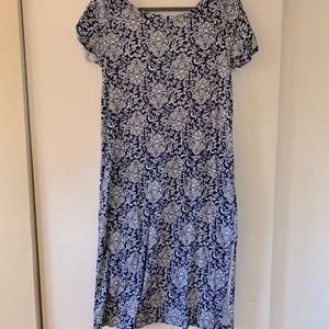 SCOOP BACK MIDI DRESS